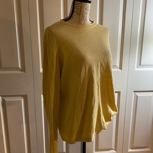 Yellow sweater top Winter Silk size L